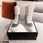 Gucci GG Canvas and Leather Boots Green with Interlocking G 2020