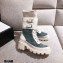 Gucci GG Canvas and Leather Boots Green with Interlocking G 2020