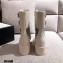 Gucci GG Canvas and Leather Boots Green with Interlocking G 2020
