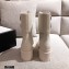 Gucci GG Canvas and Leather Boots White with Interlocking G 2020