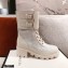 Gucci GG Canvas and Leather Boots White with Interlocking G 2020