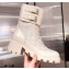 Gucci GG Canvas and Leather Boots White with Interlocking G 2020