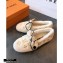 Louis Vuitton Fur Bow Loafers White 2020