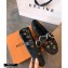 Louis Vuitton Fur Bow Loafers Black 2020
