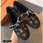 Louis Vuitton Fur Bow Loafers Black 2020