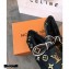 Louis Vuitton Fur Bow Loafers Black 2020