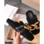 JW Anderson Shearling Chain Loafer Mules Black 2020