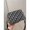 Dior Pouch with Shoulder Strap Camera Case Bag In Oblique Canvas Blue 2020
