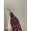 Dior Oblique Embroidered Velvet Shoulder Strap Burgundy 2020