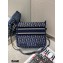 Dior Diorcamp Bag in Oblique Embroidered Velvet Blue 2020