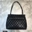 Balenciaga Quilting B. Large Shoulder Bag Black/Silver