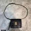 Balenciaga B. Small Bag in Lizard Embossed Calfskin Black