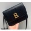 Balenciaga B. Small Bag in Lizard Embossed Calfskin Black