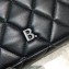 Balenciaga Quilting B. Medium Shoulder Bag Black