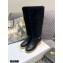 Dior Heel 3.5cm Calfskin and Shearling D-Furious Boots Black 2020