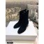 Dior Heel 4.5cm Suede Ankle Boots Black 2020