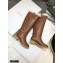 Dior Heel 3.5cm Calfskin and Shearling Lining D-Furious Boots Dark Tan 2020