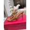 Valentino Heel 6.5cm VLogo Leather Mules Brown 2020