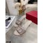 Valentino Heel 6.5cm VLogo Leather Mules Gray 2020