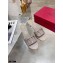 Valentino Heel 6.5cm VLogo Leather Mules Gray 2020