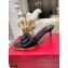 Valentino Heel 6.5cm VLogo Leather Mules Black 2020