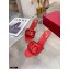Valentino Heel 6.5cm VLogo Leather Mules Red 2020
