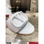 Valentino Heel 6.5cm VLogo Leather Mules White 2020