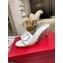 Valentino Heel 6.5cm VLogo Leather Mules White 2020
