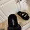 Stella Luna Fur Slide Sandals Black 2020