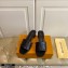Louis Vuitton Heel 4cm Monogram Embossed Mules Black 2020