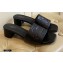 Louis Vuitton Heel 4cm Monogram Embossed Mules Black 2020