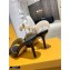 Louis Vuitton Heel 9.5cm Monogram Embossed Mules Black 2020