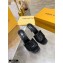Louis Vuitton Heel 9.5cm Monogram Embossed Mules Black 2020