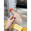 Louis Vuitton Heel 9.5cm Monogram Embossed Mules Orange 2020