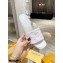 Louis Vuitton Heel 9.5cm Monogram Embossed Mules White 2020