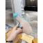 Louis Vuitton Heel 9.5cm Monogram Embossed Mules Sky Blue 2020