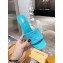 Louis Vuitton Heel 9.5cm Monogram Embossed Mules Sky Blue 2020
