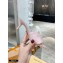 Louis Vuitton Heel 7.5cm Monogram Embossed Mules Pale Pink 2020