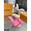 Louis Vuitton Heel 7.5cm Monogram Embossed Mules Pink 2020