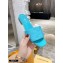 Louis Vuitton Monogram Embossed Flat Mules Sky Blue 2020