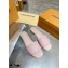 Louis Vuitton Monogram Embossed Flat Mules Pale Pink 2020