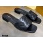 Louis Vuitton Monogram Embossed Flat Mules Black 2020