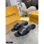 Louis Vuitton Monogram Embossed Flat Mules Black 2020