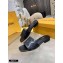 Louis Vuitton Monogram Embossed Flat Mules Black 2020