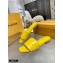 Louis Vuitton Monogram Embossed Flat Mules Yellow 2020