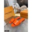 Louis Vuitton Monogram Embossed Flat Mules Orange 2020