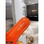Louis Vuitton Monogram Embossed Flat Mules Orange 2020