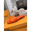 Louis Vuitton Monogram Embossed Flat Mules Orange 2020