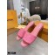 Louis Vuitton Monogram Embossed Flat Mules Pink 2020