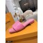 Louis Vuitton Monogram Embossed Flat Mules Pink 2020